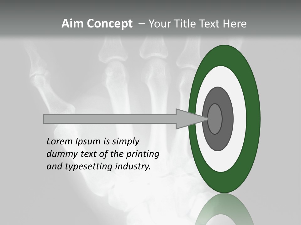 A Skeleton Hand Is Shown In This Presentation PowerPoint Template