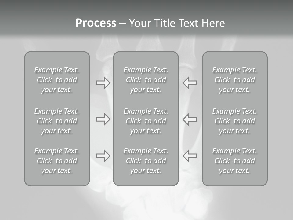 A Skeleton Hand Is Shown In This Presentation PowerPoint Template