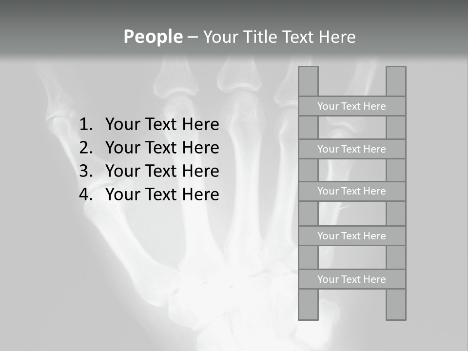 A Skeleton Hand Is Shown In This Presentation PowerPoint Template