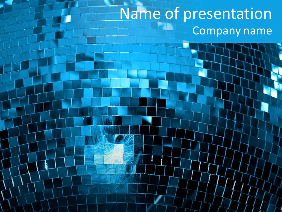 Disco Ball Background / Night Club PowerPoint Template