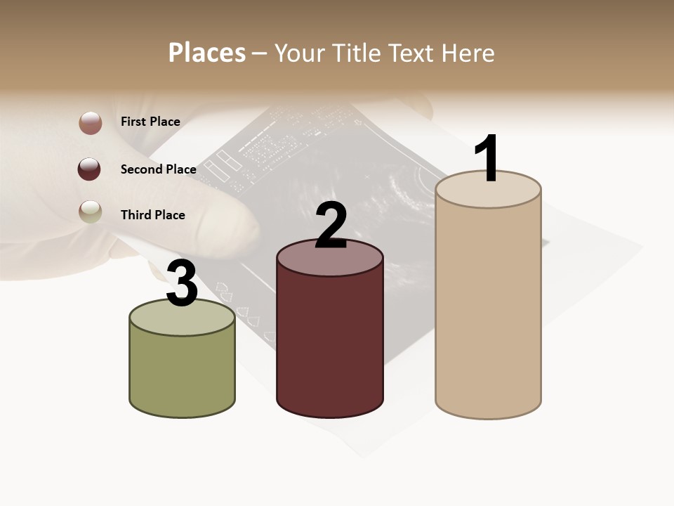 Doctor Hands With Ovary Sonogram PowerPoint Template
