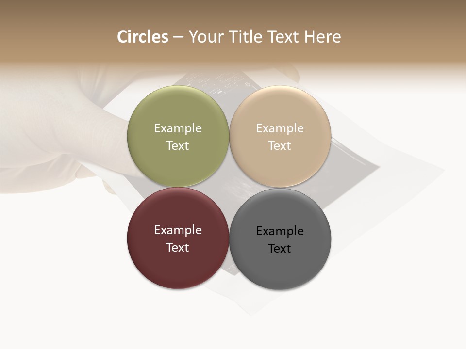 Doctor Hands With Ovary Sonogram PowerPoint Template