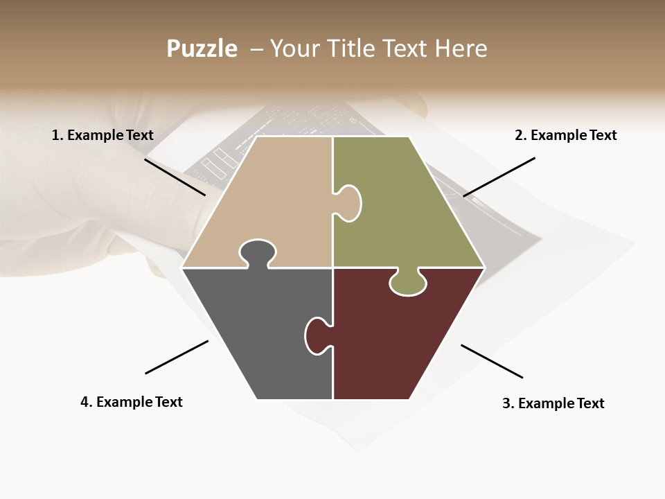 Doctor Hands With Ovary Sonogram PowerPoint Template