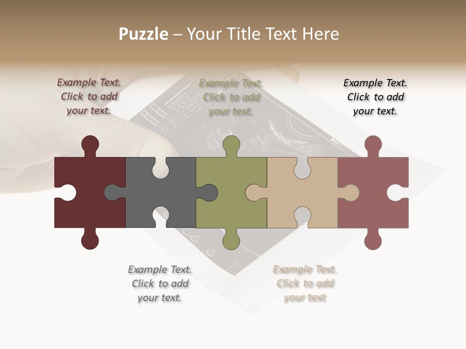 Doctor Hands With Ovary Sonogram PowerPoint Template