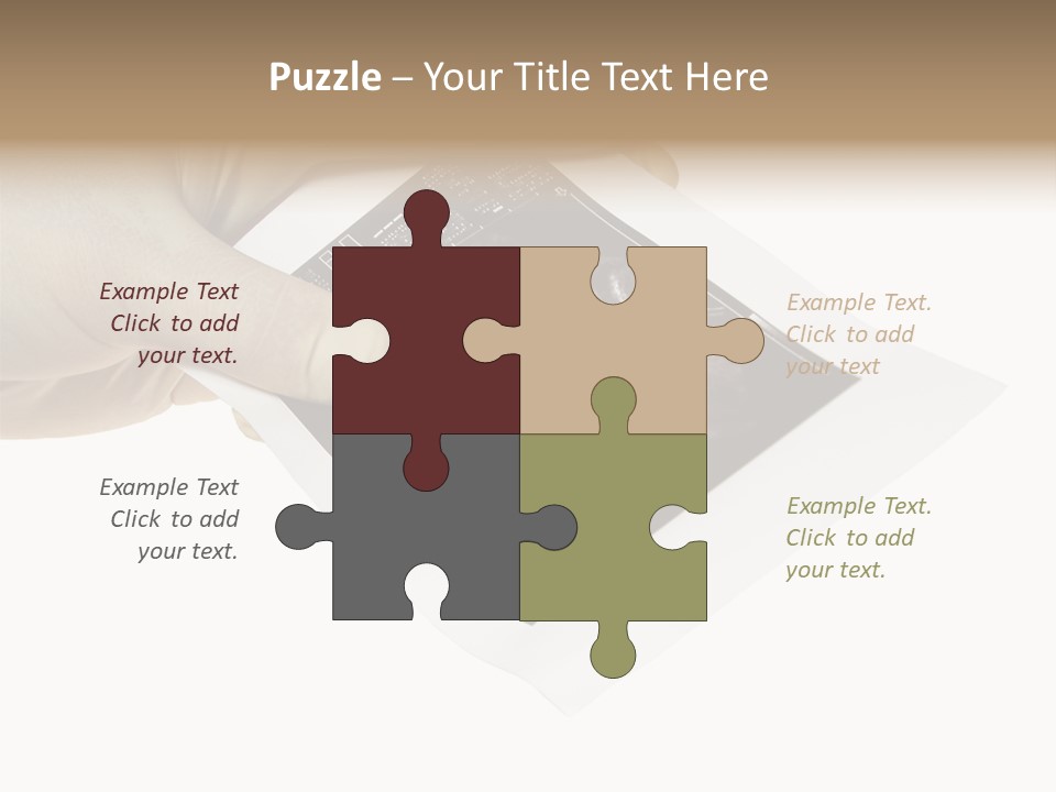 Doctor Hands With Ovary Sonogram PowerPoint Template