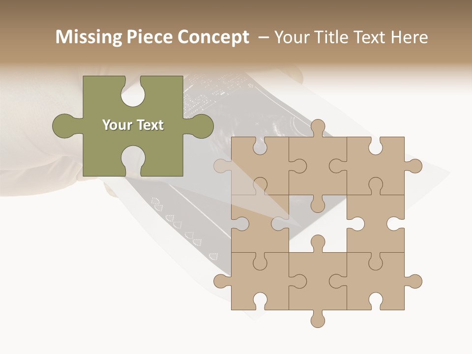 Doctor Hands With Ovary Sonogram PowerPoint Template