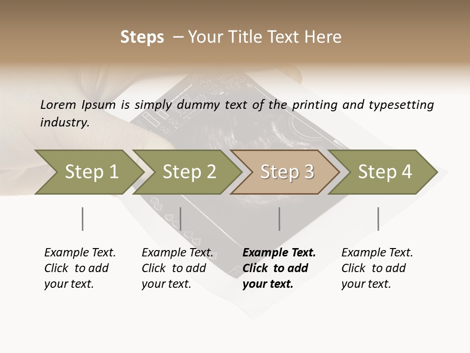 Doctor Hands With Ovary Sonogram PowerPoint Template