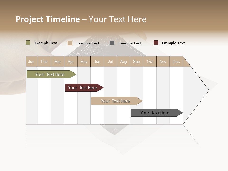 Doctor Hands With Ovary Sonogram PowerPoint Template