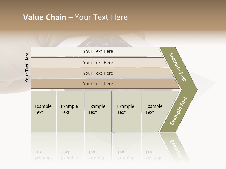 Doctor Hands With Ovary Sonogram PowerPoint Template