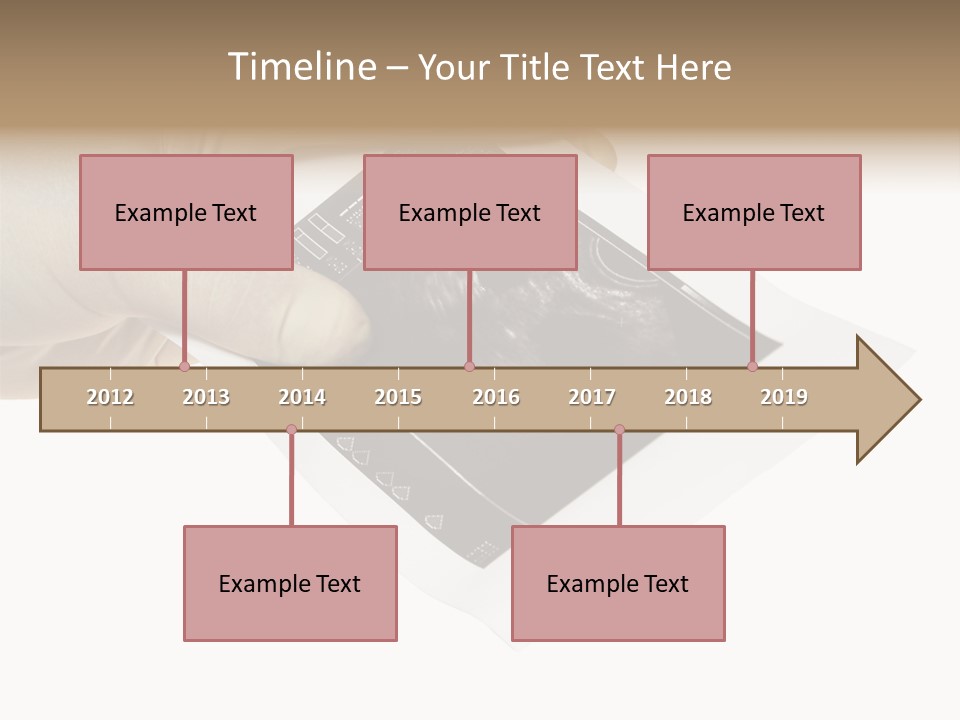 Doctor Hands With Ovary Sonogram PowerPoint Template