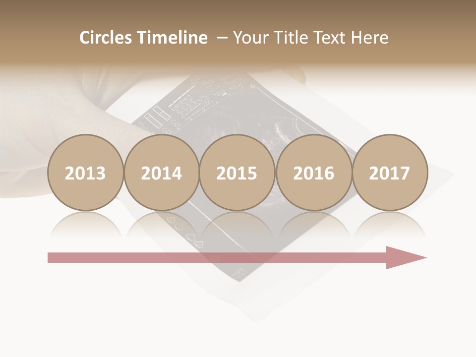 Doctor Hands With Ovary Sonogram PowerPoint Template