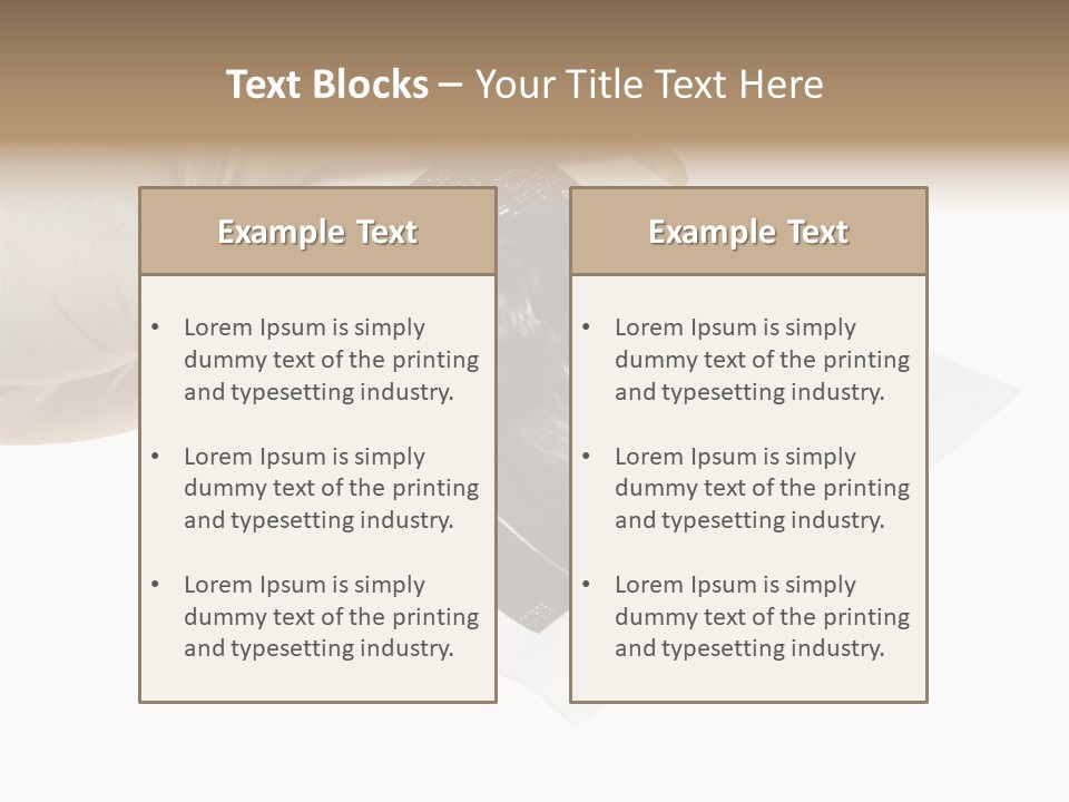 Doctor Hands With Ovary Sonogram PowerPoint Template