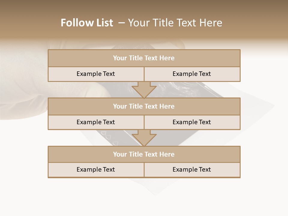 Doctor Hands With Ovary Sonogram PowerPoint Template