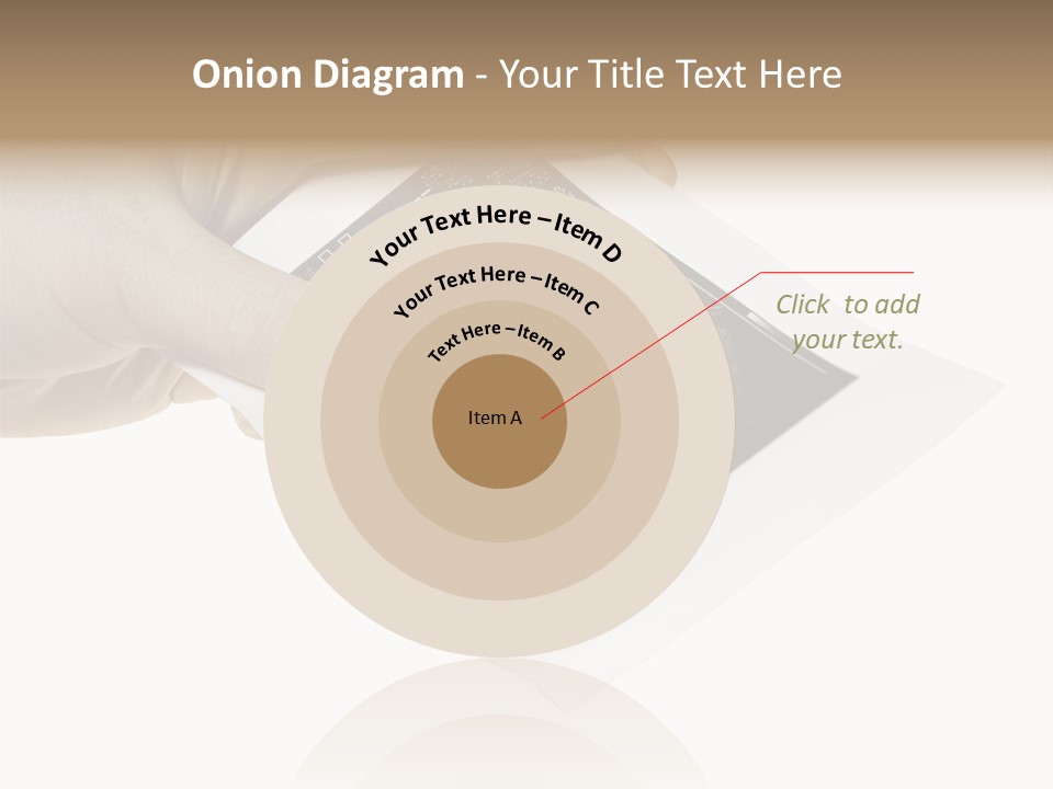 Doctor Hands With Ovary Sonogram PowerPoint Template