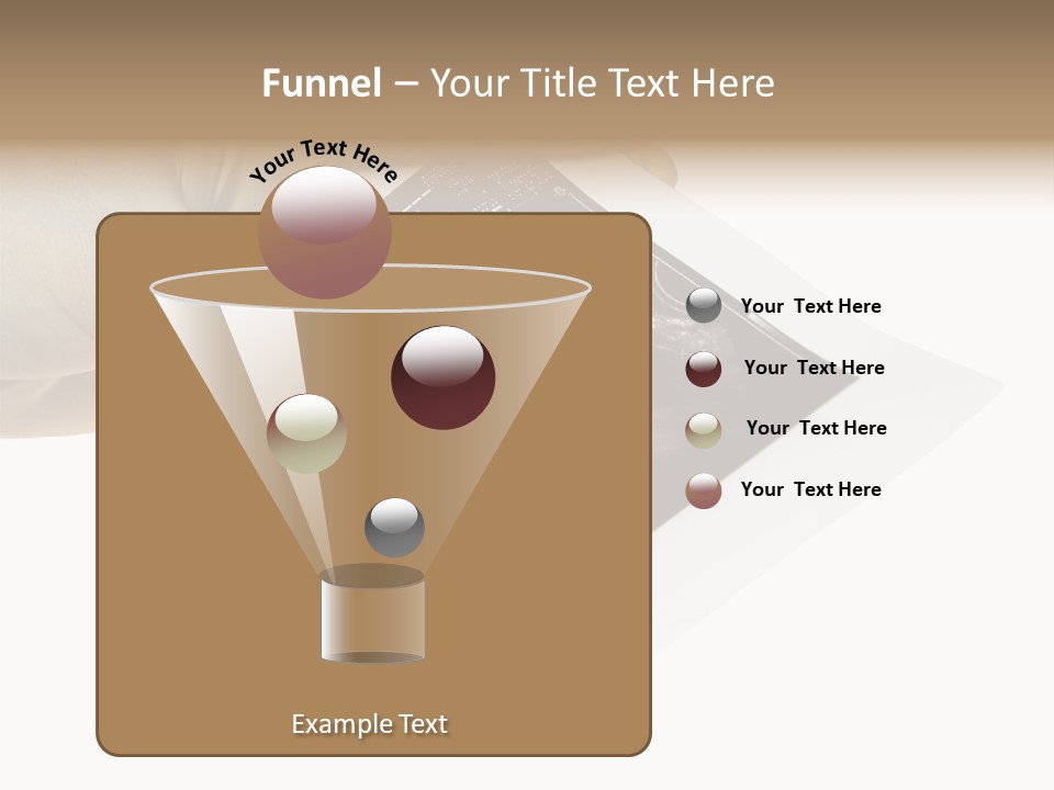 Doctor Hands With Ovary Sonogram PowerPoint Template
