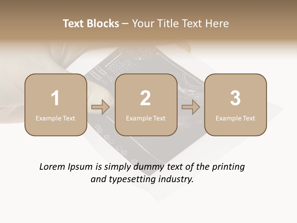 Doctor Hands With Ovary Sonogram PowerPoint Template