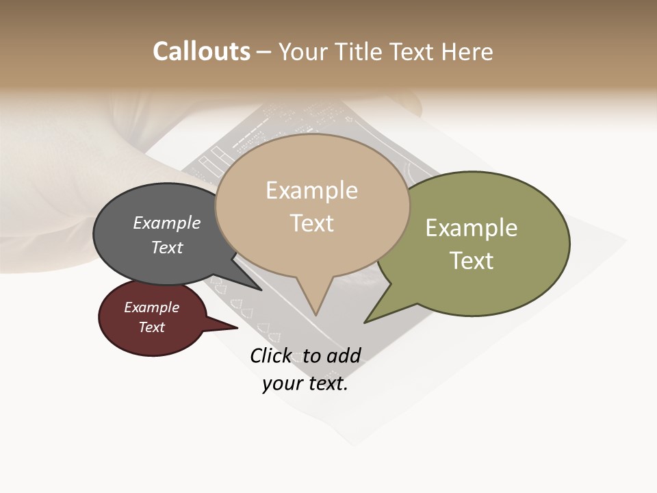 Doctor Hands With Ovary Sonogram PowerPoint Template