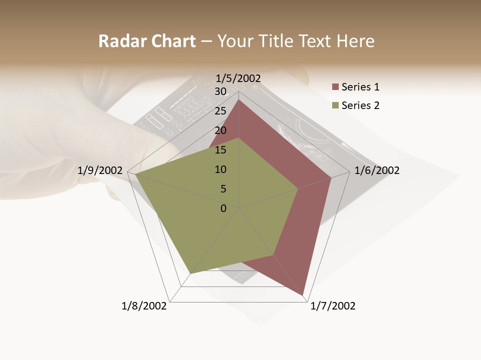 Doctor Hands With Ovary Sonogram PowerPoint Template