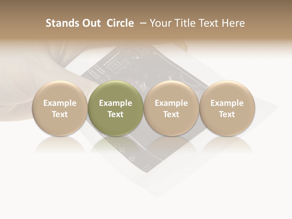 Doctor Hands With Ovary Sonogram PowerPoint Template