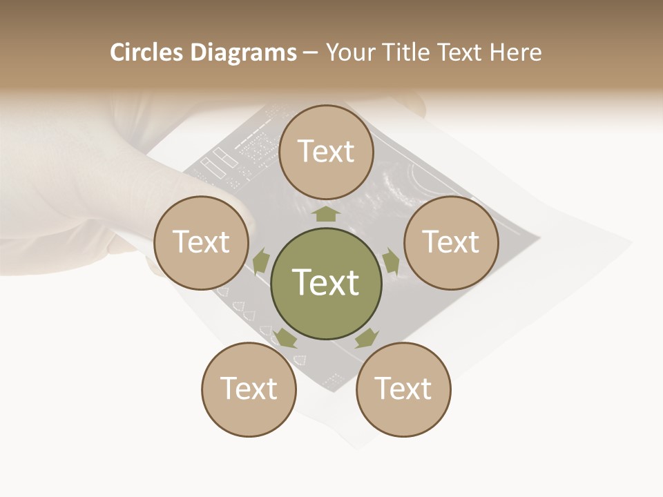 Doctor Hands With Ovary Sonogram PowerPoint Template