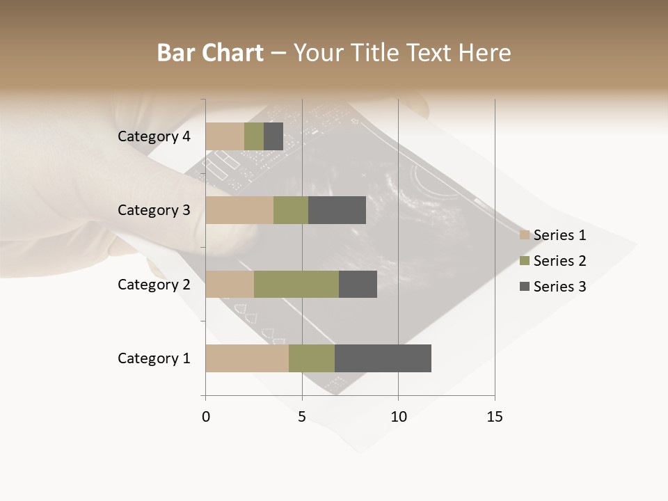Doctor Hands With Ovary Sonogram PowerPoint Template