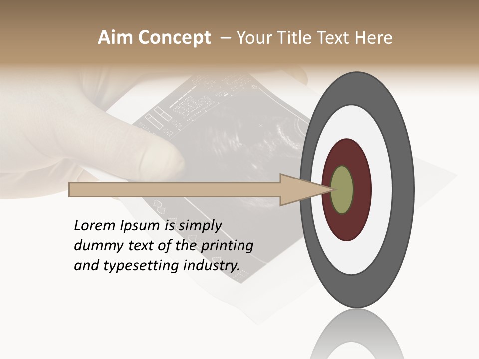 Doctor Hands With Ovary Sonogram PowerPoint Template