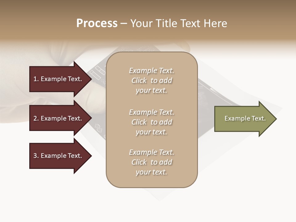 Doctor Hands With Ovary Sonogram PowerPoint Template