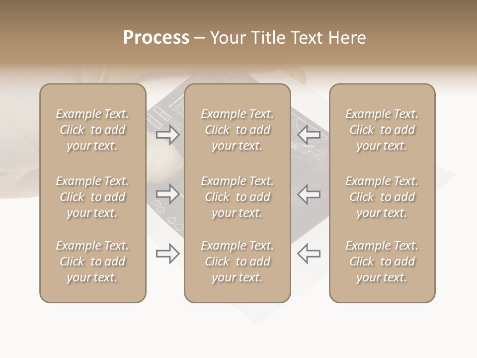 Doctor Hands With Ovary Sonogram PowerPoint Template