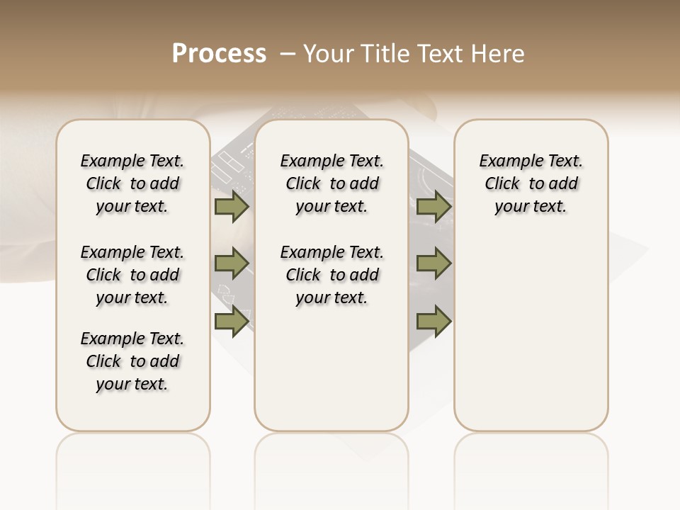 Doctor Hands With Ovary Sonogram PowerPoint Template