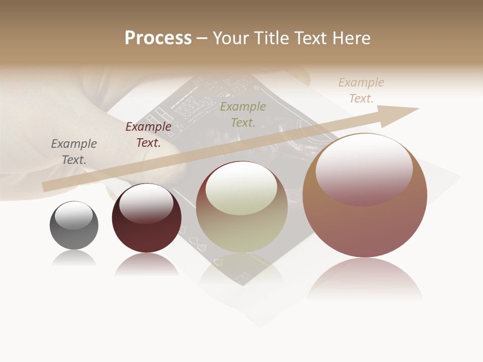 Doctor Hands With Ovary Sonogram PowerPoint Template