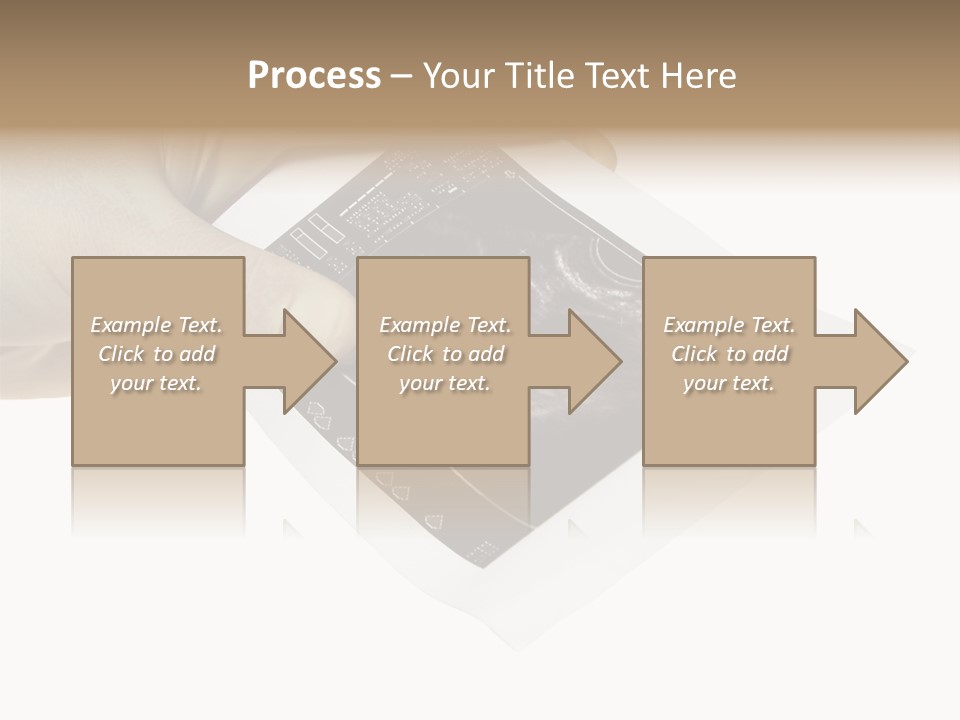 Doctor Hands With Ovary Sonogram PowerPoint Template