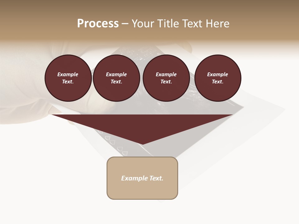 Doctor Hands With Ovary Sonogram PowerPoint Template