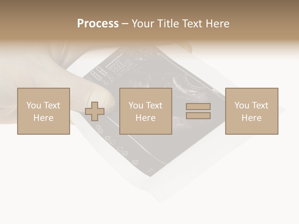 Doctor Hands With Ovary Sonogram PowerPoint Template