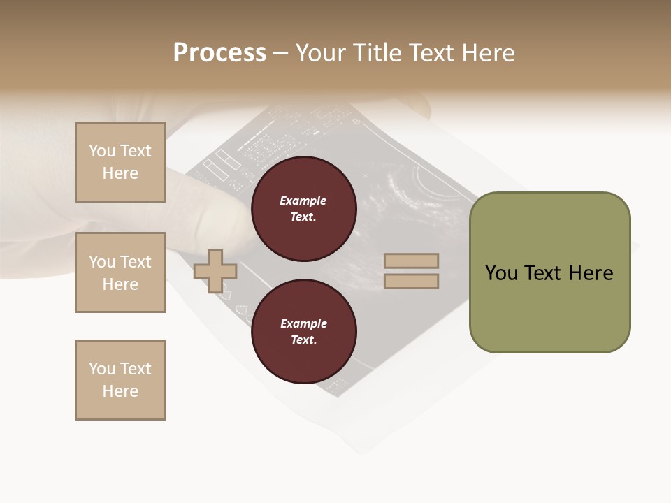 Doctor Hands With Ovary Sonogram PowerPoint Template