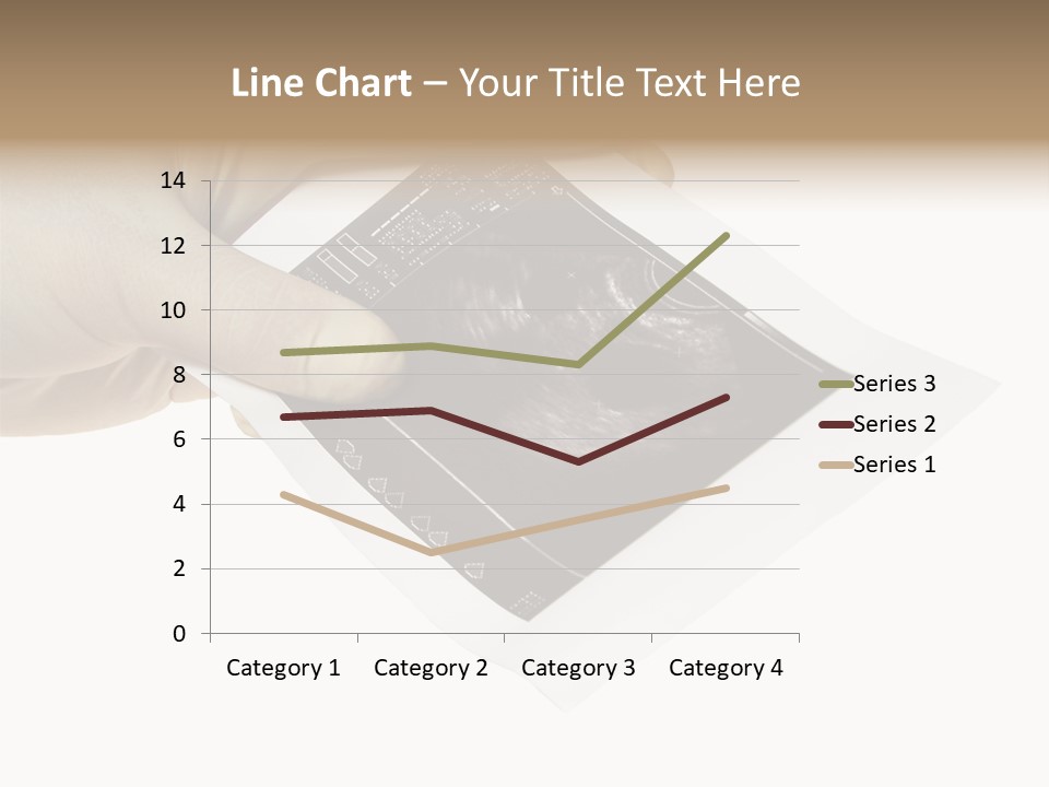Doctor Hands With Ovary Sonogram PowerPoint Template