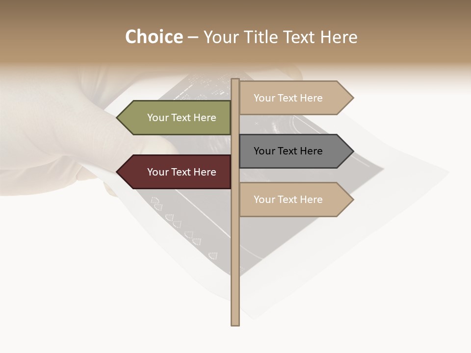 Doctor Hands With Ovary Sonogram PowerPoint Template