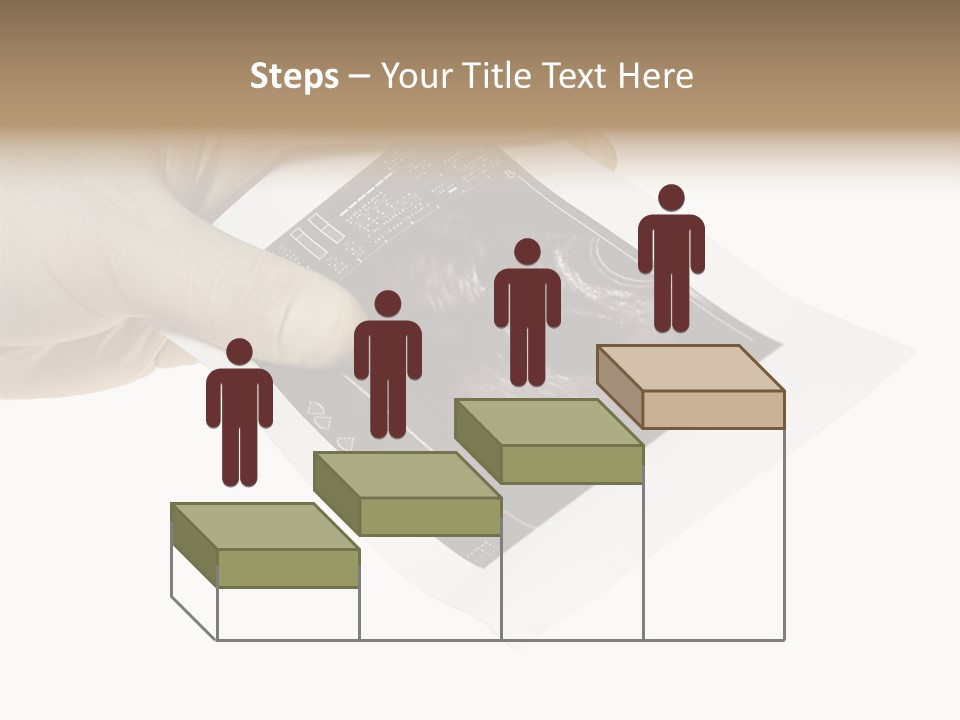 Doctor Hands With Ovary Sonogram PowerPoint Template