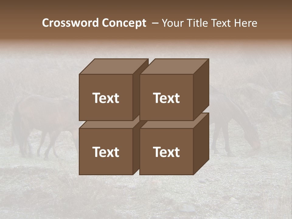 Horses In Hail PowerPoint Template