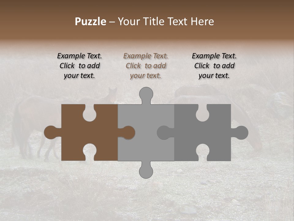 Horses In Hail PowerPoint Template