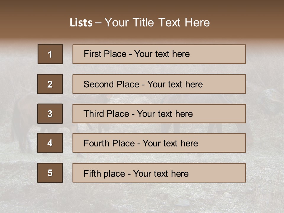 Horses In Hail PowerPoint Template