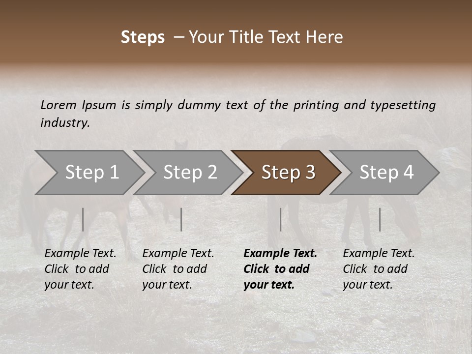 Horses In Hail PowerPoint Template