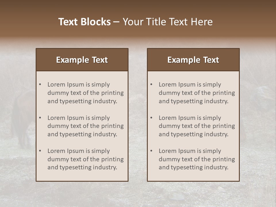 Horses In Hail PowerPoint Template