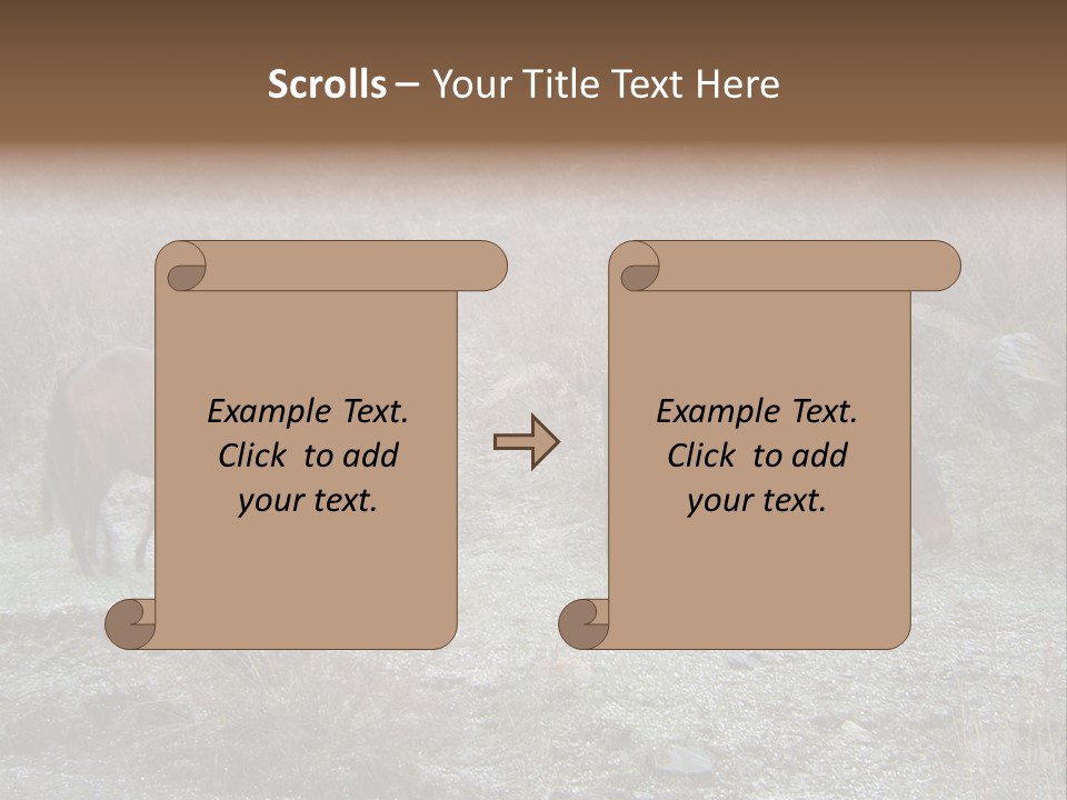 Horses In Hail PowerPoint Template