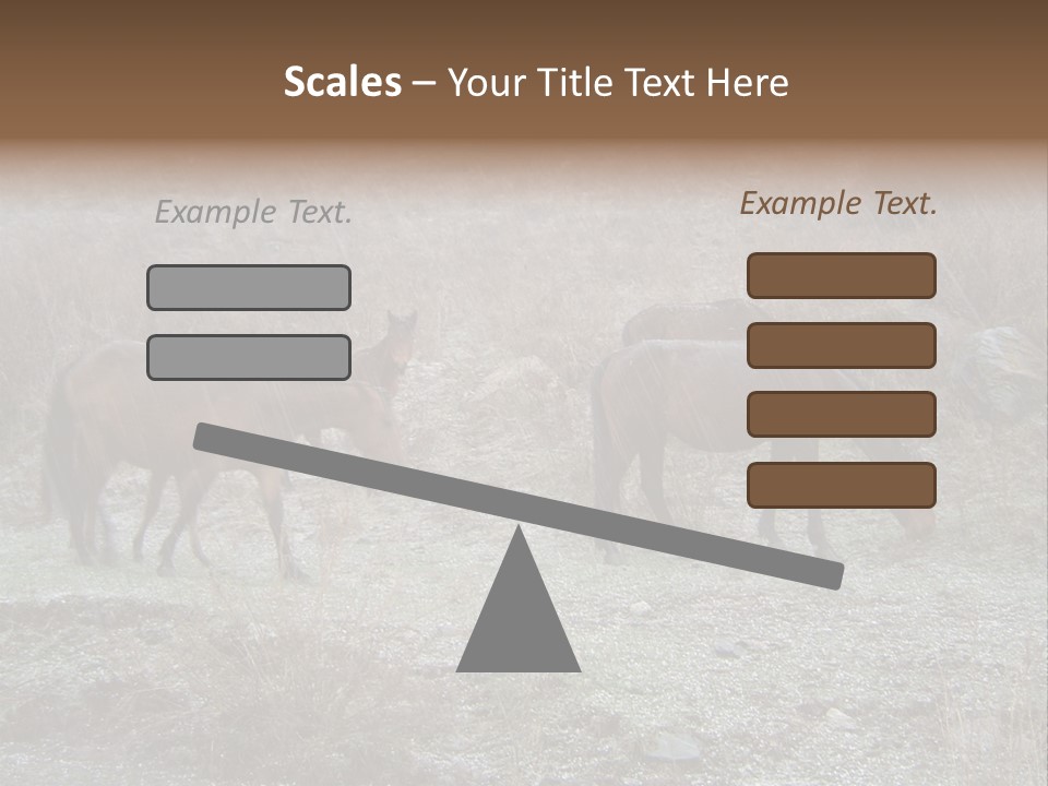 Horses In Hail PowerPoint Template