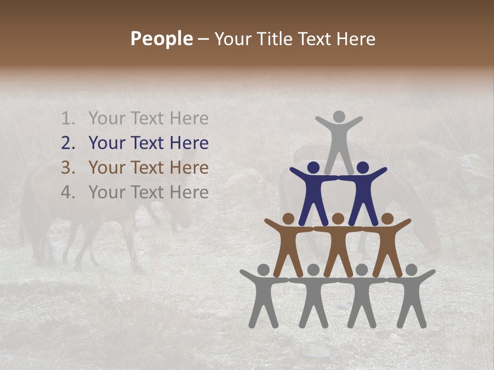 Horses In Hail PowerPoint Template