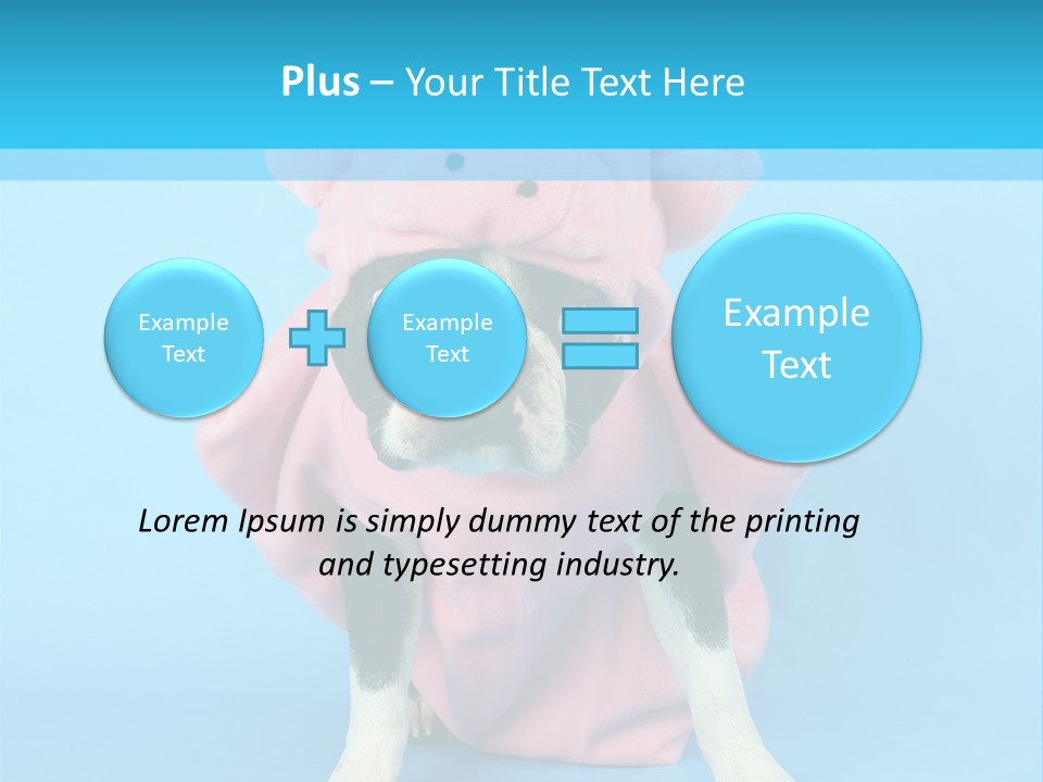 A Boston Terrier In A Pig Costume PowerPoint Template