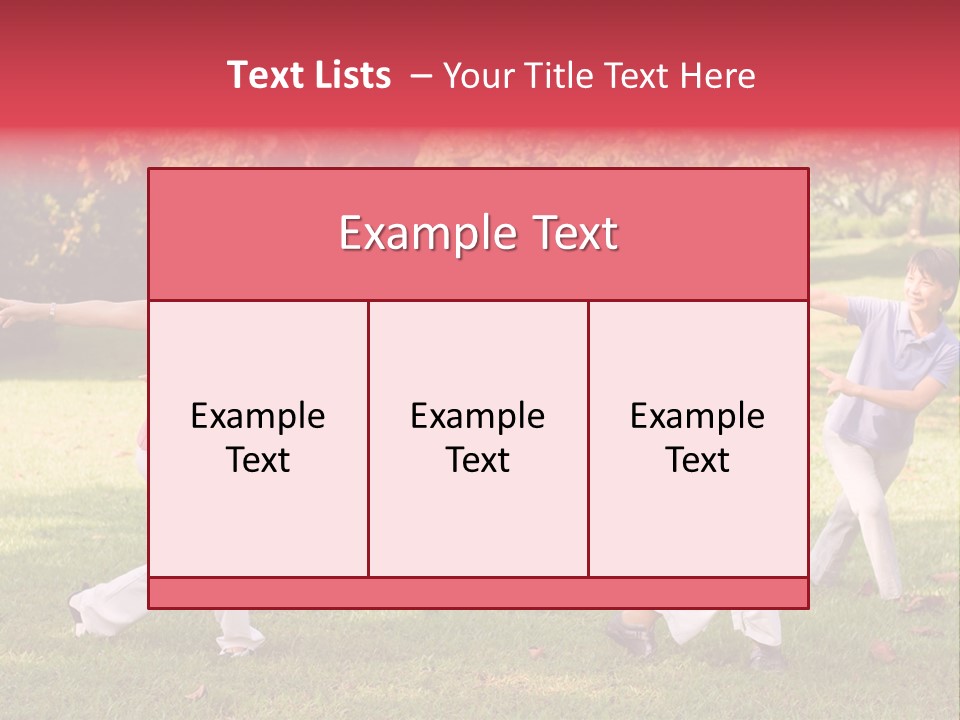 A Group Of Asian Ladies Exercising In The Park PowerPoint Template