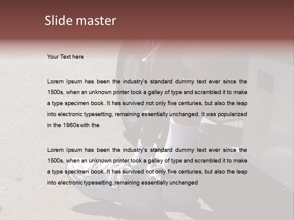 Mechanical Leg PowerPoint Template