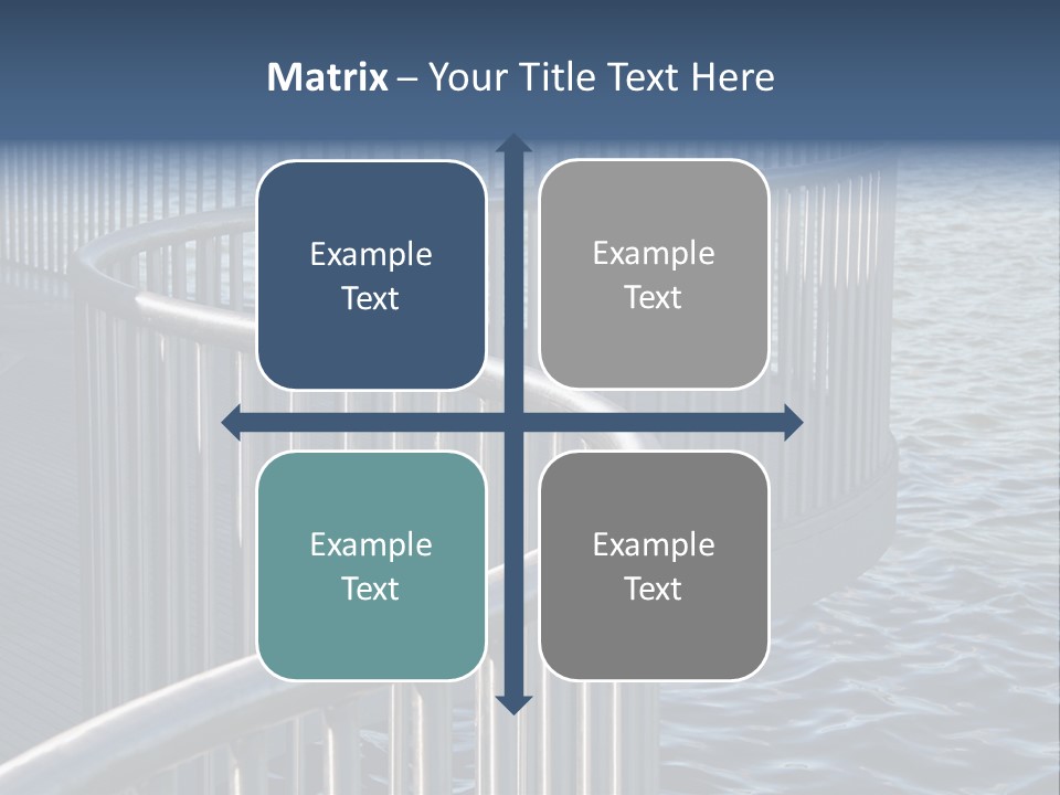 Railing Over The Water PowerPoint Template