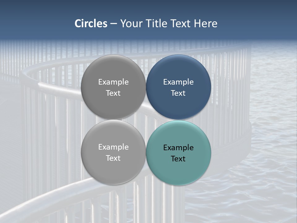 Railing Over The Water PowerPoint Template